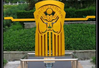 異形臉譜雕塑廠家 現(xiàn)代小品 烤漆不銹鋼臉譜雕塑廠家