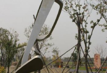 抽象眼鏡雕塑廠家 歐式小品 戶外不銹鋼眼鏡雕塑廠