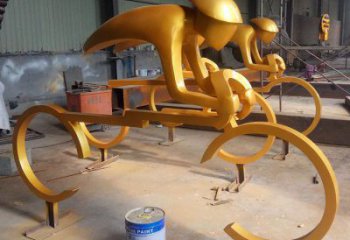 彩繪賽車雕塑廠家 公園擺件 街頭不銹鋼賽車雕塑廠