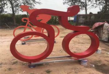 體育場賽車雕塑廠家 運動小品 體育不銹鋼賽車雕塑廠