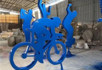 商業(yè)街賽車雕塑廠家 烤漆擺件 噴漆不銹鋼賽車雕塑廠