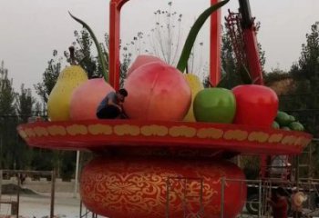 噴漆菜籃子雕塑廠家 中式小品 大型不銹鋼菜籃子雕塑價格