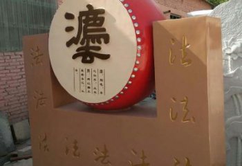 街頭鼓雕塑廠家 大型別墅區(qū)擺件 烤漆不銹鋼鼓雕塑生產(chǎn)制作