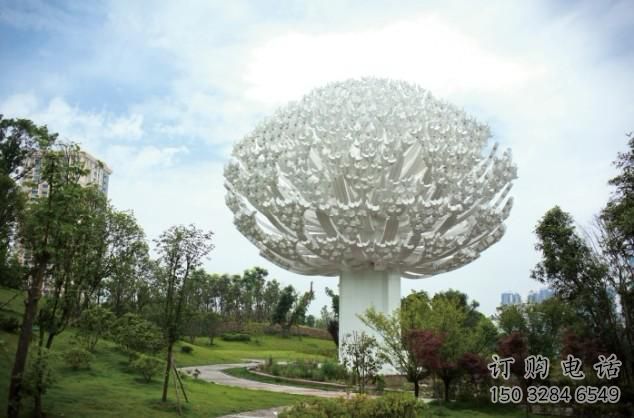 街頭雪花雕塑廠家 大型別墅區(qū)擺件 鋼管不銹鋼雪花雕塑廠