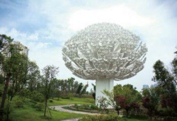 街頭雪花雕塑廠家 大型別墅區擺件 鋼管不銹鋼雪花雕塑廠