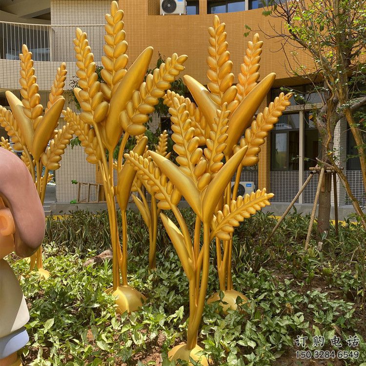 歐式麥穗雕塑廠家 抽象擺件 廣場公園不銹鋼麥穗雕塑廠