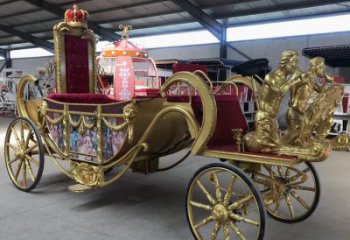 大型馬車雕塑廠家 歐式小品 創(chuàng)意不銹鋼馬車雕塑廠