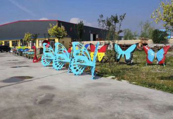 歐式凳子雕塑廠家 抽象鏤空擺件 烤漆不銹鋼凳子雕塑廠