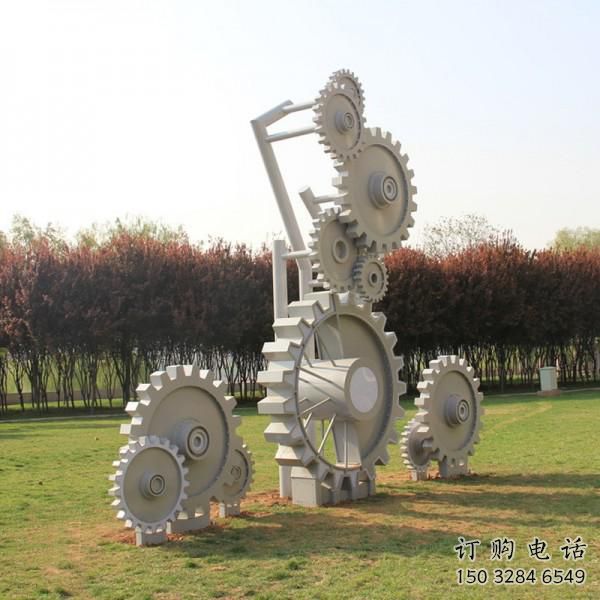 創意齒輪雕塑廠家 廣場街頭小品 公園不銹鋼齒輪雕塑廠