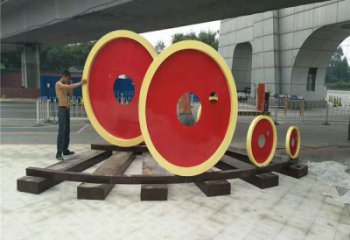 房地產(chǎn)齒輪雕塑廠家 烤漆擺件 創(chuàng)意不銹鋼齒輪雕塑廠