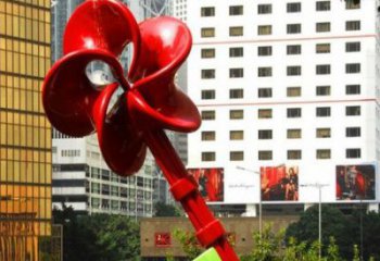 房地產鑰匙雕塑廠家 現代擺件 鍛造不銹鋼鑰匙雕塑廠