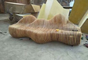 大型商場休閑椅雕塑廠家 現代擺件 烤漆不銹鋼休閑椅雕塑生產廠