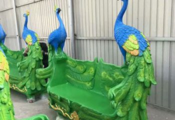 彩繪休閑椅雕塑廠家 公園廣場擺件 街頭不銹鋼休閑椅雕塑廠