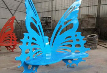 烤漆坐椅雕塑廠家 鋼管小品 戶外不銹鋼坐椅雕塑廠