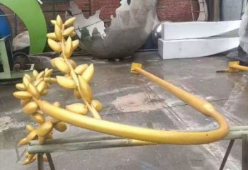 拉絲水稻雕塑廠家 鏤空創(chuàng)意擺件 別墅區(qū)不銹鋼水稻雕塑廠