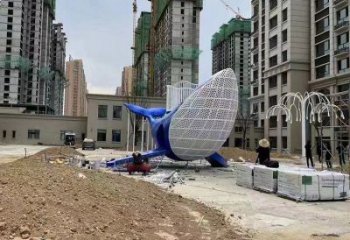 園林滑梯雕塑廠家 抽象小品 中式不銹鋼滑梯雕塑廠