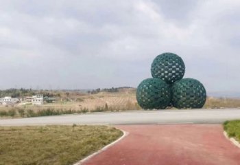 中式花椒雕塑廠家 鏤空創意小品 現代不銹鋼花椒雕塑廠