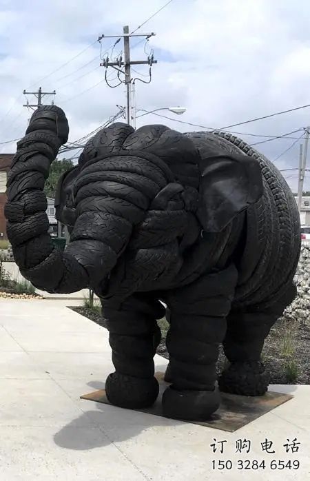 噴漆輪胎雕塑廠家 中式村口小品 草地輪胎雕塑廠