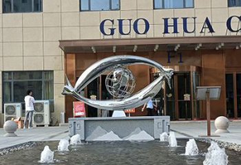 商業(yè)街放眼看世界雕塑廠家 現(xiàn)代公園廣場擺件 