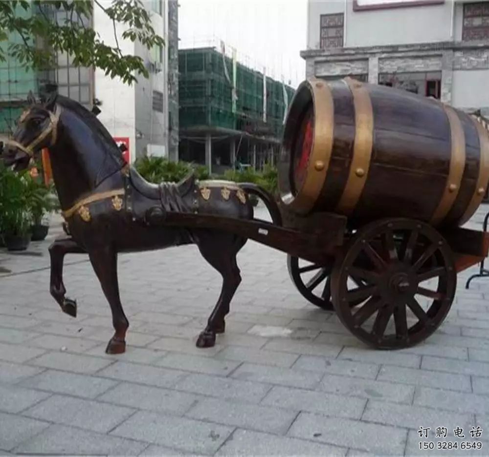 異形酒桶雕塑廠家 現代廣場小品 仿古酒桶雕塑制作