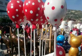 彩繪氣球雕塑廠家 抽象公園擺件 街頭氣球雕塑廠