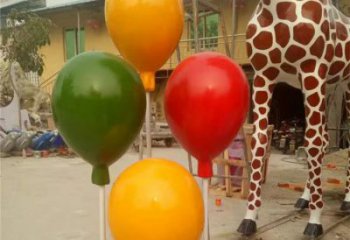 大型氣球雕塑廠家 噴漆小品 抽象氣球雕塑廠生產