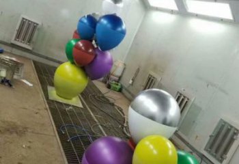 噴漆氣球雕塑廠家 中式村口小品 現代氣球雕塑廠