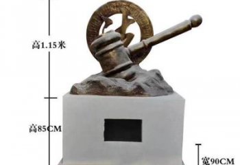 幾何錘子雕塑廠家 創(chuàng)意小品 現(xiàn)代不銹鋼錘子雕塑廠