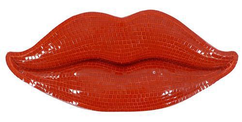 別墅區(qū)嘴唇雕塑廠家 大型戶外擺件 抽象不銹鋼嘴唇雕塑廠