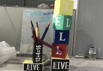 廣場(chǎng)鉛筆雕塑廠(chǎng)家 抽象小品 大型不銹鋼鉛筆雕塑廠(chǎng)