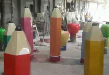 大型鉛筆雕塑廠家 廣場抽象小品 擺件不銹鋼鉛筆雕塑廠