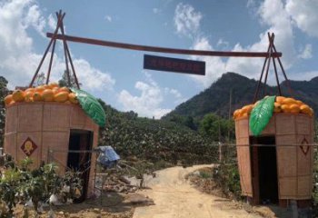 歐式枇杷雕塑廠家 抽象擺件 戶外不銹鋼枇杷雕塑加工廠