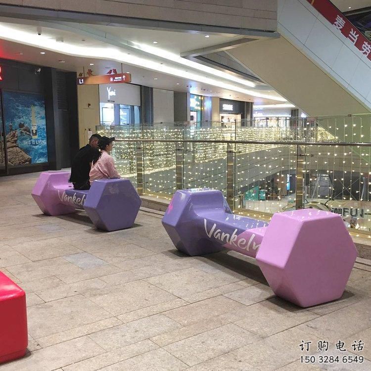 烤漆啞鈴雕塑廠家 戶外廣場小品 商場不銹鋼啞鈴雕塑廠