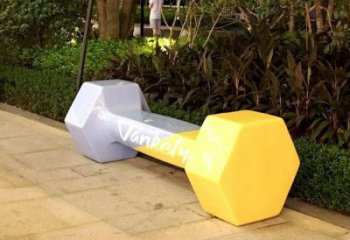 異形啞鈴雕塑廠家 現代廣場小品 創意不銹鋼啞鈴雕塑廠