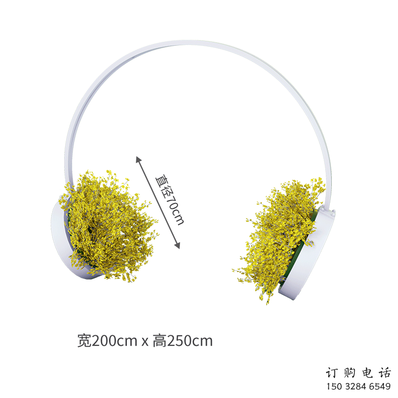 歐式耳機雕塑廠家 抽象廣場擺件 體育場不銹鋼耳機雕塑廠