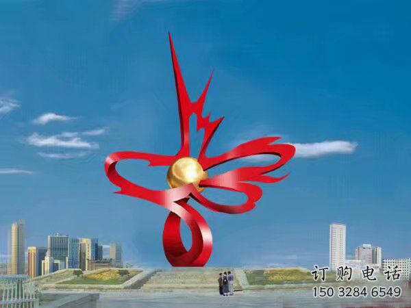 街頭果樹雕塑廠家 大型別墅區擺件 烤漆不銹鋼果樹雕塑廠