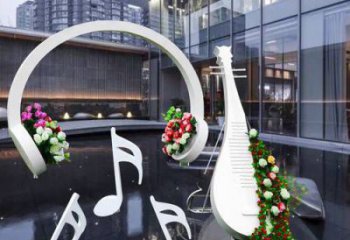 大型耳機雕塑廠家 鍛造小品 戶外不銹鋼耳機雕塑廠