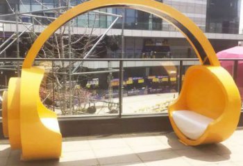 戶外耳機(jī)雕塑廠家 噴漆小品 現(xiàn)代不銹鋼耳機(jī)雕塑廠