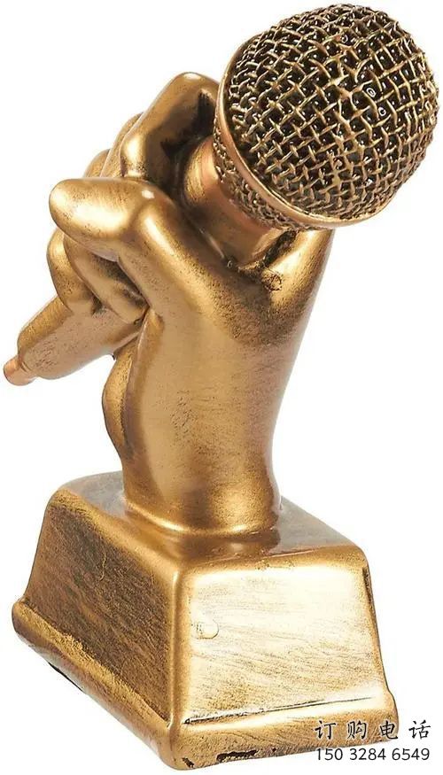 歐式話筒雕塑廠家 抽象公園擺件 體育場(chǎng)不銹鋼話筒雕塑廠