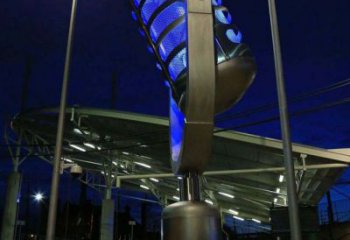 現代麥克風雕塑廠家 大型別墅區擺件  戶外不銹鋼麥克風雕塑廠