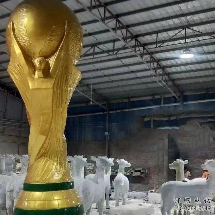 中式獎杯雕塑廠家 仿古公園小品 游樂場不銹鋼獎杯雕塑廠