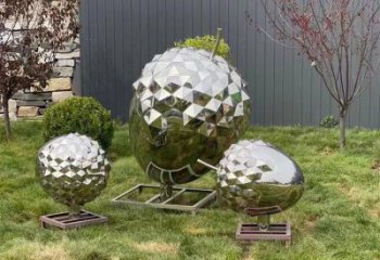 戶外松塔雕塑廠家 異形公園小品 大型不銹鋼松塔雕塑廠