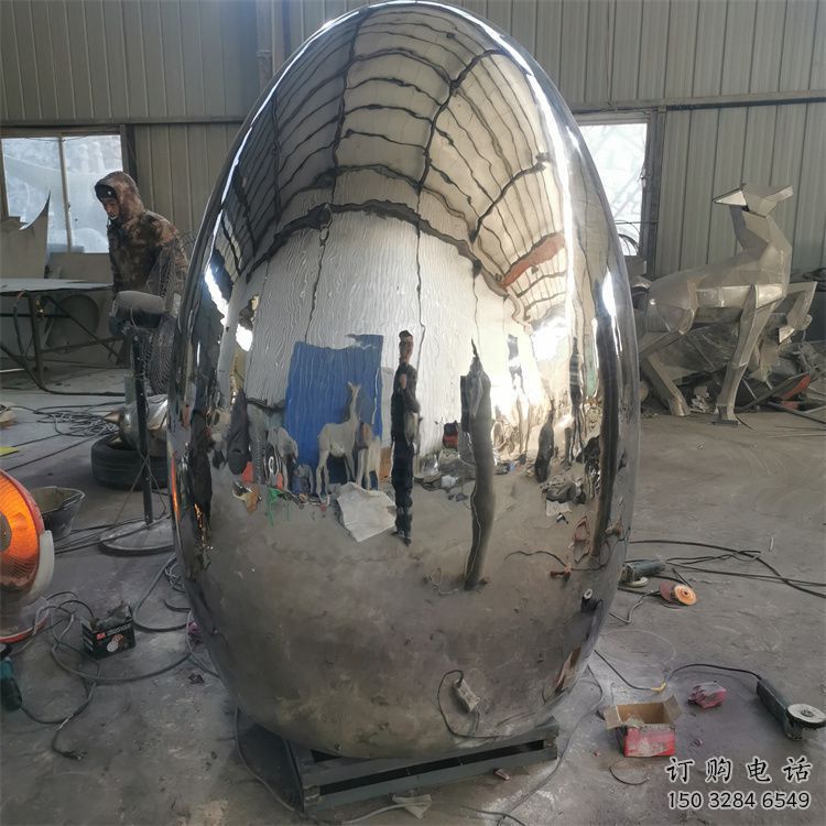 大型景觀石雕塑廠家 鍛造小品 鏡面不銹鋼景觀石雕塑廠