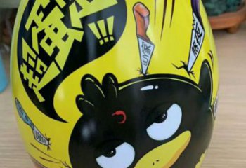 彩繪不倒翁雕塑廠家 抽象公園擺件 街頭不銹鋼不倒翁雕塑廠