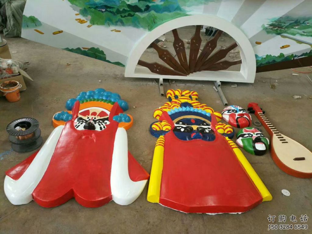 創(chuàng)意皮影雕塑廠家 烤漆小品 公園皮影雕塑廠