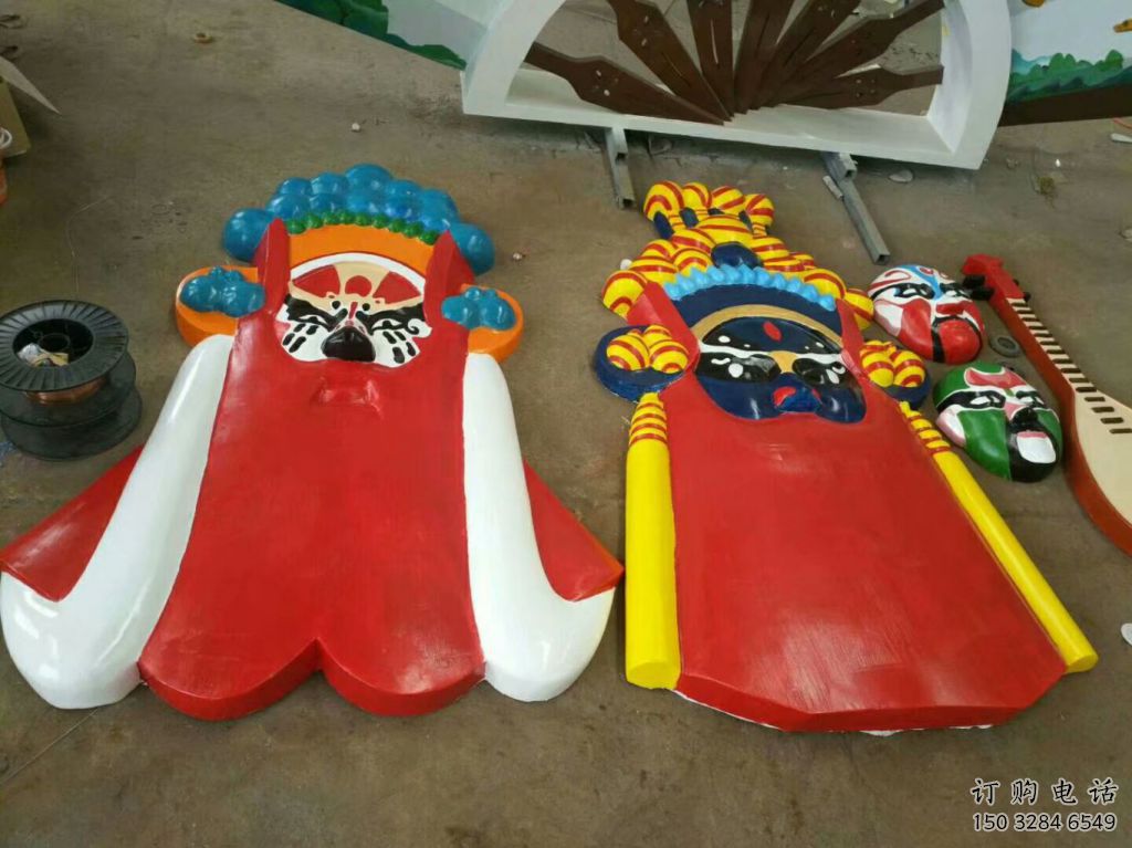 彩繪皮影雕塑廠家 烤漆擺件 街頭皮影雕塑制作