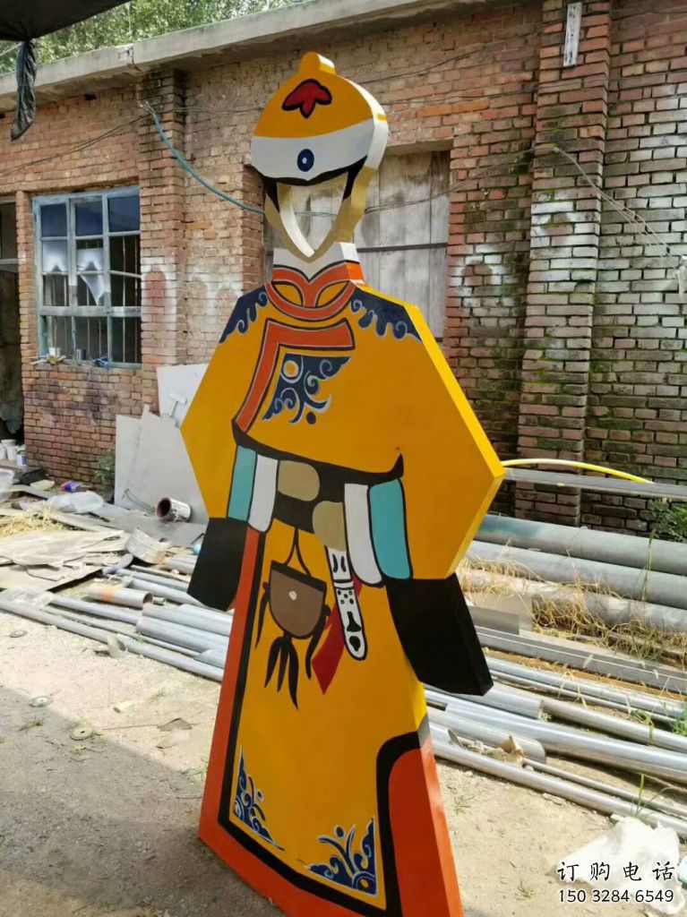 烤漆皮影雕塑廠家 剪影小品 戶外皮影雕塑加工廠