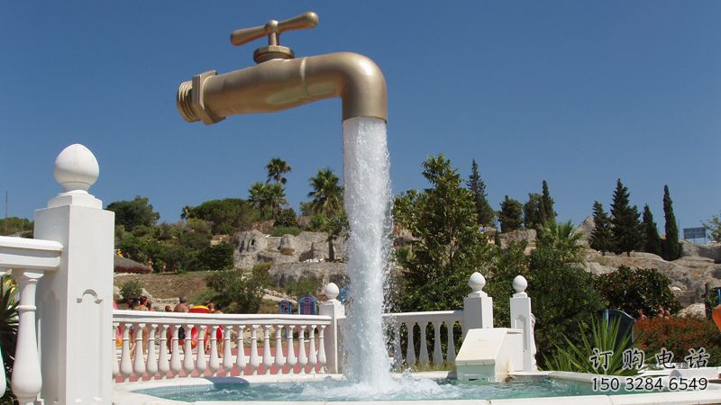 仿古水龍頭雕塑廠家 草地小品 房地產(chǎn)水龍頭雕塑廠