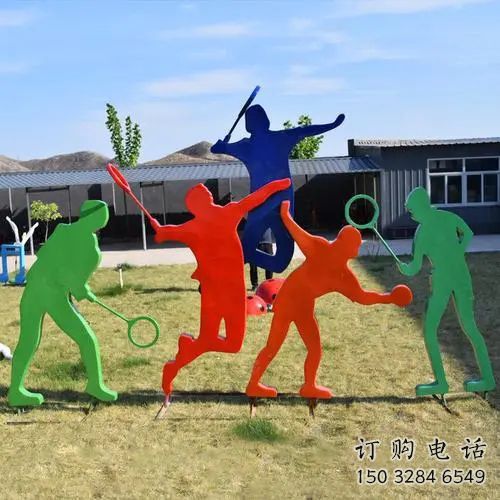 中式乒乓球拍雕塑廠家 公園小品 不銹鋼乒乓球拍雕塑廠