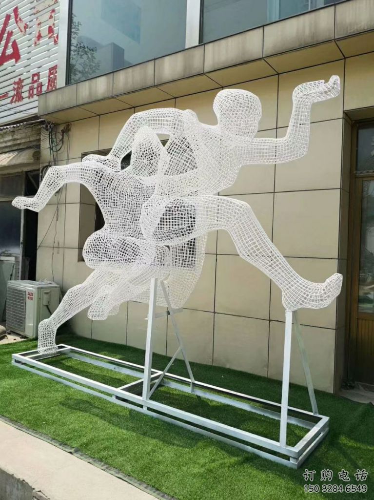 體育場乒乓球拍雕塑廠家 仿真人物運動小品 